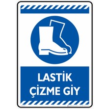 35X50CM/FOSFORLU Kompozit/lastik Çizme Giy