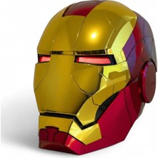 Gümrük Bey Iron Man Demir Adam Kask Ses Komutlu LED Gözler