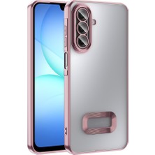 Ceponya Galaxy A17 Kılıf Köşeleri Renkli Şeffaf Kamera Korumalı Silikon Luxury Kapak