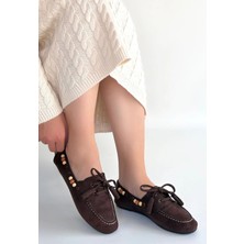 Mesga Butik Elora Kahve Süet Babet