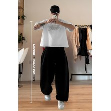 Vladivosto Mevsimlik Ekstra Bol Kalıp Iki Iplik Oversize Baggy Büyük Beden Eşofman Altı