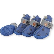 Paw Prints Kışlık Su Geçirmez Köpek Ayakkabısı, Deri Köpek Botu, Kauçuk Taban Köpek Ayakkabısı