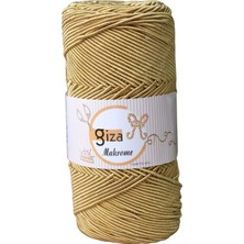 Giza Mumlu Makrome Altın Sarısı Ip / 3 Adet