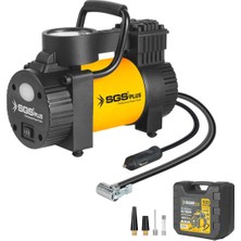 Sgs 12V 100 Psı Oto Hava Kompresörü Çantalı Basınç Göstergeli Yedek Sigortalı 2 Yıl Garantili