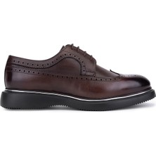 Tamer Tanca Erkek Hakiki Deri Kahverengi Klasik Ayakkabı 1157 50-01 Erk Ayk SK25-26 Kahve Dr