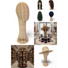 Manken İstanbul El Yapımı Rattan Kafa Mankeni Doğal Şık Sunumun Anahtarı