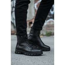 Conteyner 660 Kaymaz Taban Fermuarlı Siyah Erkek Bot