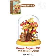 Vagonlife Panlos Yko Serisi Fanuslu Kapibara Figürlü Ağaç Ev 233 Parça Oyuncak Blok Yapım Seti  FF-P2597