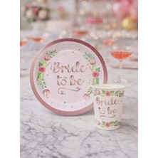 Bride Temalı Karton Tabak Bardak Set Bekarlığa Veda Partisi Tabak Bardak