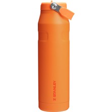 Stanley The Iceflow Flip Straw 2.0 Pipetli Termos Bardak 1.06 Lt / Goldenrod Coral