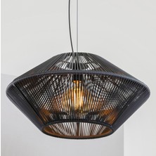 Nylife Siyah Bohem Rustik Modern Tasarım Avize