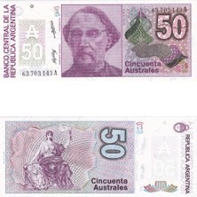 Lidya Koleksiyon Arjantin 50 Australes - 1986 - Çil