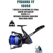 Alastor Surf Olta Makinesi Piranha Yf 10000 7 Bilyeli 16KG Drag Gücü