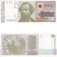 Lidya Koleksiyon Arjantin 500 Australes - 1988 - Çil
