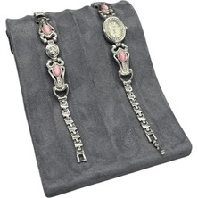 Megass Dekor Özel Sardunya Kumaş Füme Renk 16/11,5 cm Bileklik Künye Standi