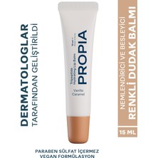 Propia Tripeptit Lip Balm | Nemlendirici Besleyici Dolgunlaştırıcı Vanilya Karamel Renkli Dudak Balmı 15ml