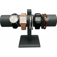 Megass Dekor Imera Deri Yeşil Renk 15/23 cm Saat - Bileklik Sergileme Standı