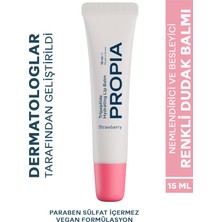 Propia Tripeptit Içeren Nemlendirici Besleyici Ve Dolgunlaştırıcı Çilekli Pembe Renkli Dudak Balmı 15 ml