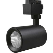 Ack 10W Cob LED Ray Armatür Siyah Kasa 6500K