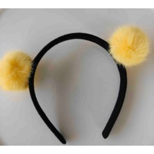Makmery Peluş Ponpon Taç.