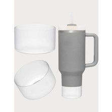 Stanley Quencher H2.0 ve Adventure 30OZ/40OZ ile Uyumlu Silikon Koruyucu Altlık - Kaymaz, Gürültü Önleyici Bardak Botu - Koruyucu Kılıf Aksesuarı