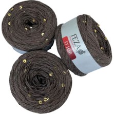 Feza Dior Koyu Kahve Pullu Ip / 4 Adet