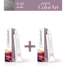 Viored ColorArt 2'li Tüp Boya 60 ml 0.01 Silver