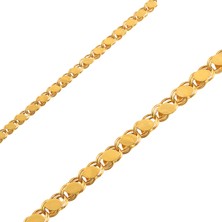 Hakan Mücevherat Pullu Bileklik 4 mm 14 Ayar Altın