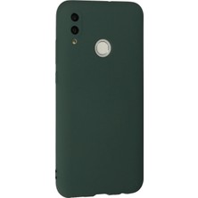 Marsilyan Huawei P Smart 2019 Kılıf Nano Içi Kadife Silikon - Koyu Yeşil