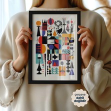 Persona Istanbul Artificial Collection "grandmaster's Geometry" - Soyut Satranç Posteri (Çerçevesiz)