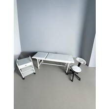 Başarı Medikal Klasik Sedye Seti (Klasik Sedye, 3 Katlı Çekmeceli Etajer , Tabure)