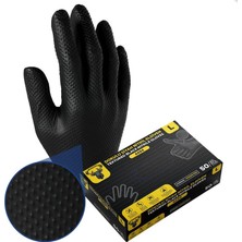 Reinder Reınder Dokulu Siyah Nitril Eldiven  L 50 Pcs