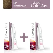 Viored ColorArt 2'li Tüp Boya 60 ml 8P Açık Kumral İnci