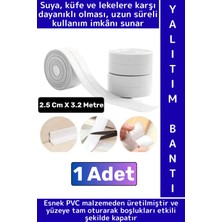 Wintoup Uzun Ömürlü Suya Neme Küfe Dayanıklı Mutfak Lavabo Pencere Kenar Yalıtım Bandı 2.5 cm x 3.2 Metre