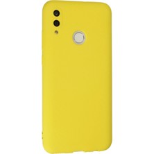 Marsilyan Huawei P Smart 2019 Kılıf Nano Içi Kadife Silikon - Sarı