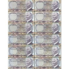 Lidya Koleksiyon 6. Emisyon Harf Takım 5 Lira - Çil - 12 Adet