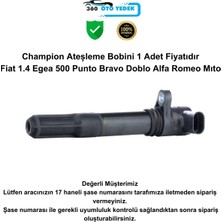 Champion BAE403C245 Bobin Fiat 1.4 Egea 500 Punto Bravo Doblo Alfa Romeo Mıto