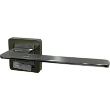 Std Oval Lüks Wc Tuvalet Kapı Kolu, Kare Rozetli, Saten