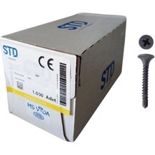 Alçıpan Vidası, Matkap Uçlu, 3.5X25 Mm, Std, 1P=1000 Adet