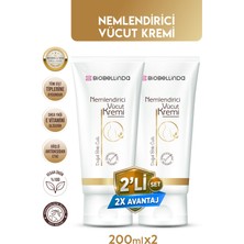BioBellinda Doğal Nemlendirici Bitki Özlü Nemlendirici Vücut Kremi 200 gr (2'li Set)