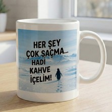 Bk Gift Nihilist Penguen Beyaz Kupa Bardak -14, Ofis ve Hediye Kupası, Arkadaşa Hediye