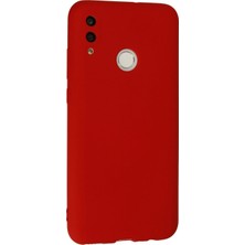 Marsilyan Huawei P Smart 2019 Kılıf Nano Içi Kadife Silikon - Kırmızı