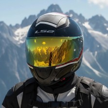 Ls2 Rapıd 2 Extra Beyaz-Kırmızı Kask (Gold Vizör + Şeffaf Vizör)