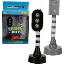 Yıldız Dükkan Eğitici Oyuncak Maxx Wheels Sesli ve Işıklı Trafik Işık Trafik Lambası Oyun Seti