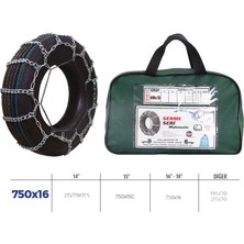 Knk3 750X16 Patinaj Zinciri Minibüs ve Kamyonet Serme 750X16 Zincir Ebatları Için Resime Bakınız