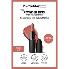 M.A.C Powder Kiss Hazy Matte Lipstick Nemlendirici Etkili Buğulu Mat Ruj - Teddy 2.0