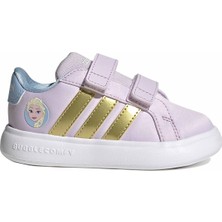 adidas Frozen Elsa Grand Court 3.0 Çocuk Pembe Sneaker Ayakkabı JQ4356