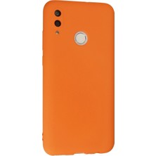 Marsilyan Huawei P Smart 2019 Kılıf Nano Içi Kadife Silikon - Turuncu