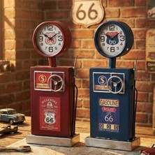 Mutlu Müşteri Klasik Benzinlik Tasarımlı Masaüstü Saat