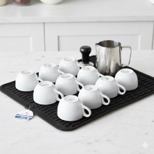 Neler Geldi Neler 40X30 cm Bar Lastiği Silikon Kahve Makinesi Pedi Tamper ve Bulaşık Kurutma Matı Bulaşık Pedi